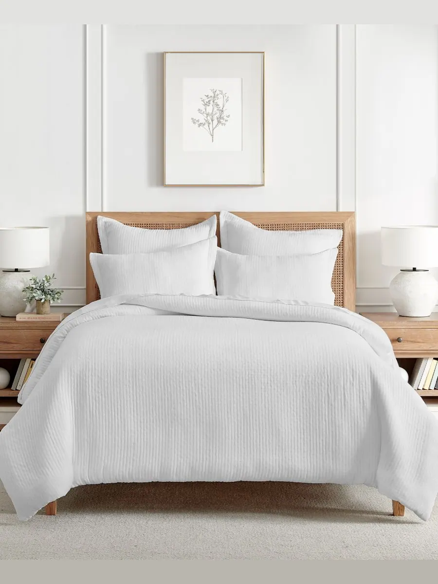 Комплект постельного белья Reede Muslin Textured из 3 предметов, размер King/California King Levtex — изображение 2 из 5