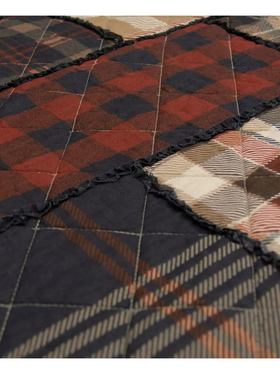 Комплект постельного белья LJ Plaid из 3 предметов, хлопковый, плотный, размер King Donna Sharp — изображение 3 из 4, мульти