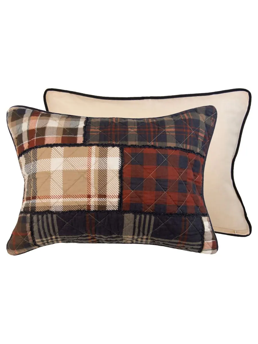 Комплект постельного белья LJ Plaid из 3 предметов, хлопковый, плотный, размер King Donna Sharp — изображение 4 из 4, мульти