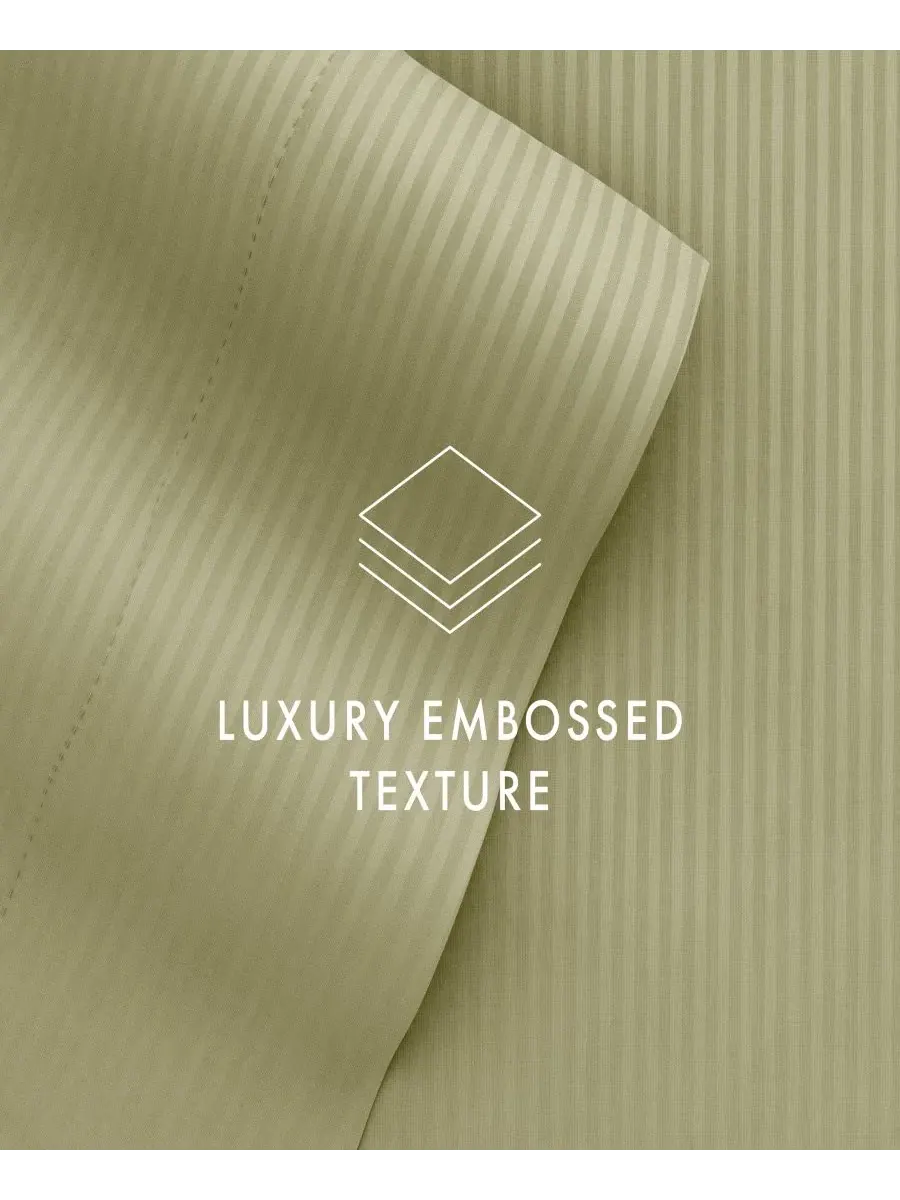 Комплект постельного белья Expressed In Embossed Striped, 4 предмета, размер Full Ienjoy Home — изображение 4 из 10