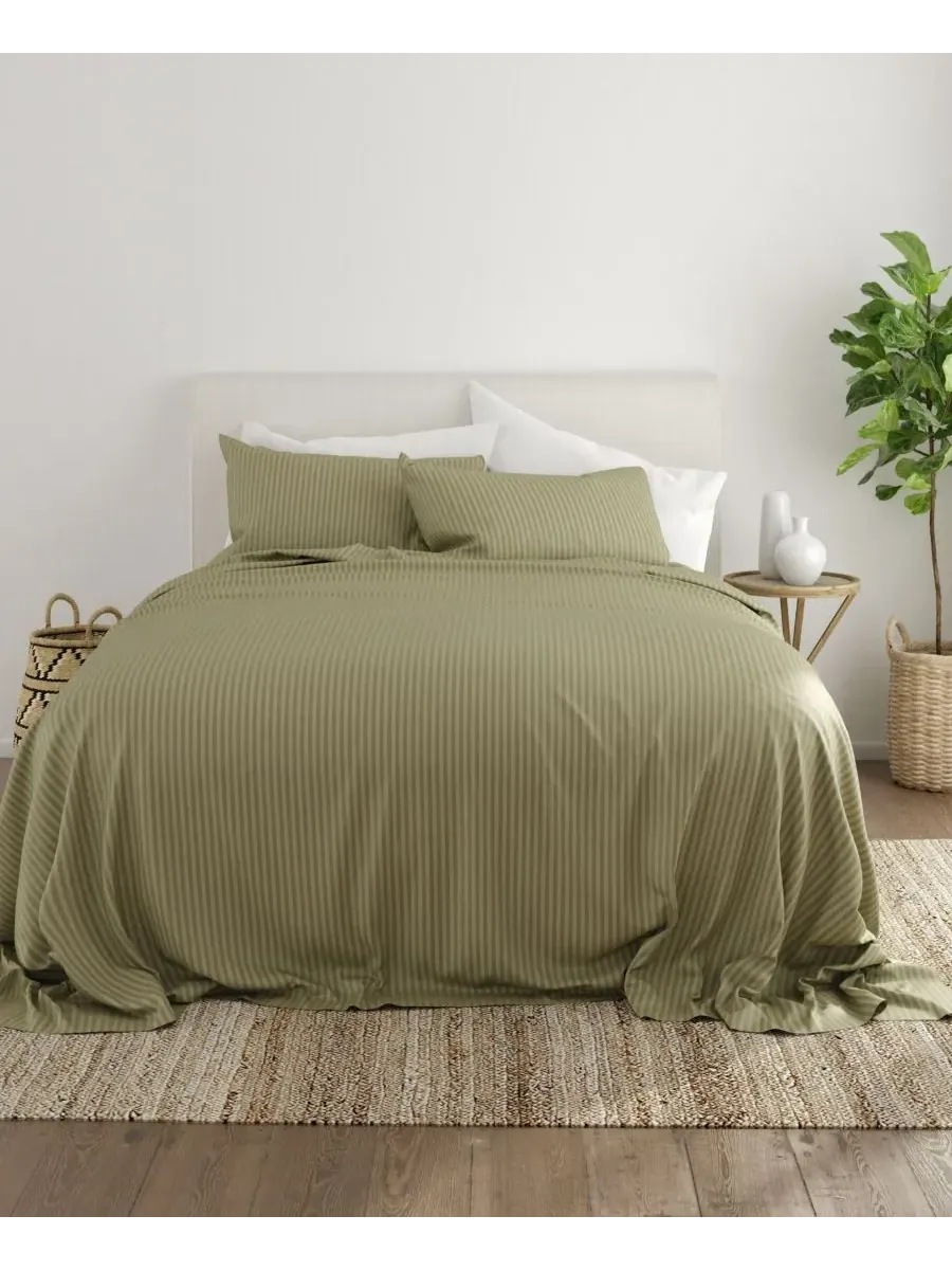 Комплект постельного белья Expressed In Embossed Striped, 4 предмета, размер Full Ienjoy Home — изображение 9 из 10