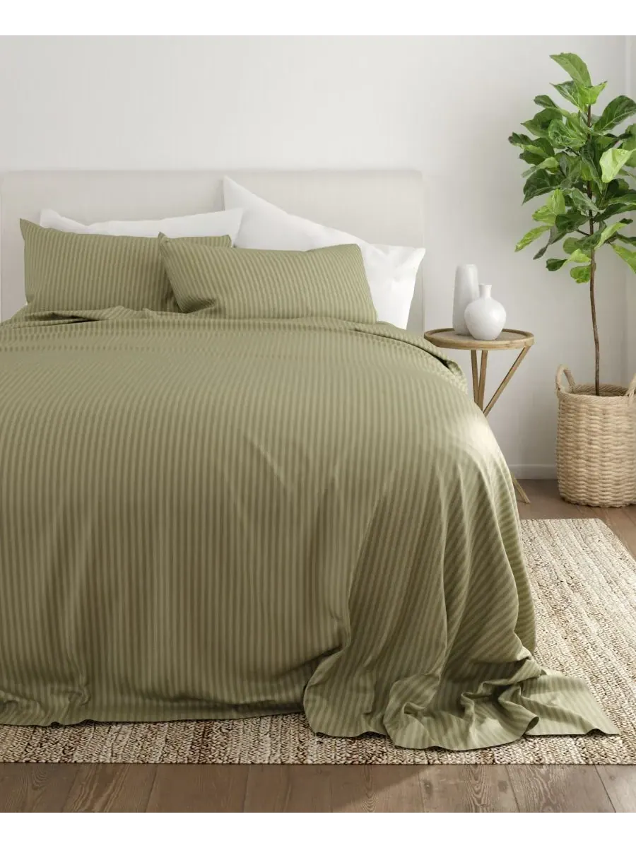 Комплект постельного белья Expressed In Embossed Striped, 4 предмета, размер Full Ienjoy Home — изображение 10 из 10
