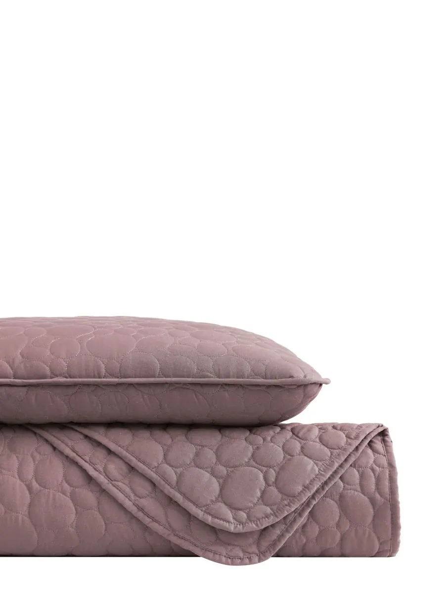 Комплект постельного белья Pebbles из 2 предметов, размер Twin Southshore Fine Linens, сиреневый — изображение 4 из 4, сирень