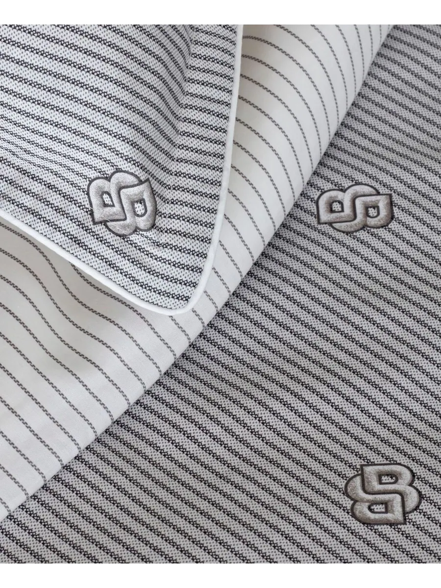 Распродажа! наволочка из хлопкового сатина double b от hugo boss, европейский размер. Boss Home — изображение 4 из 5, серый