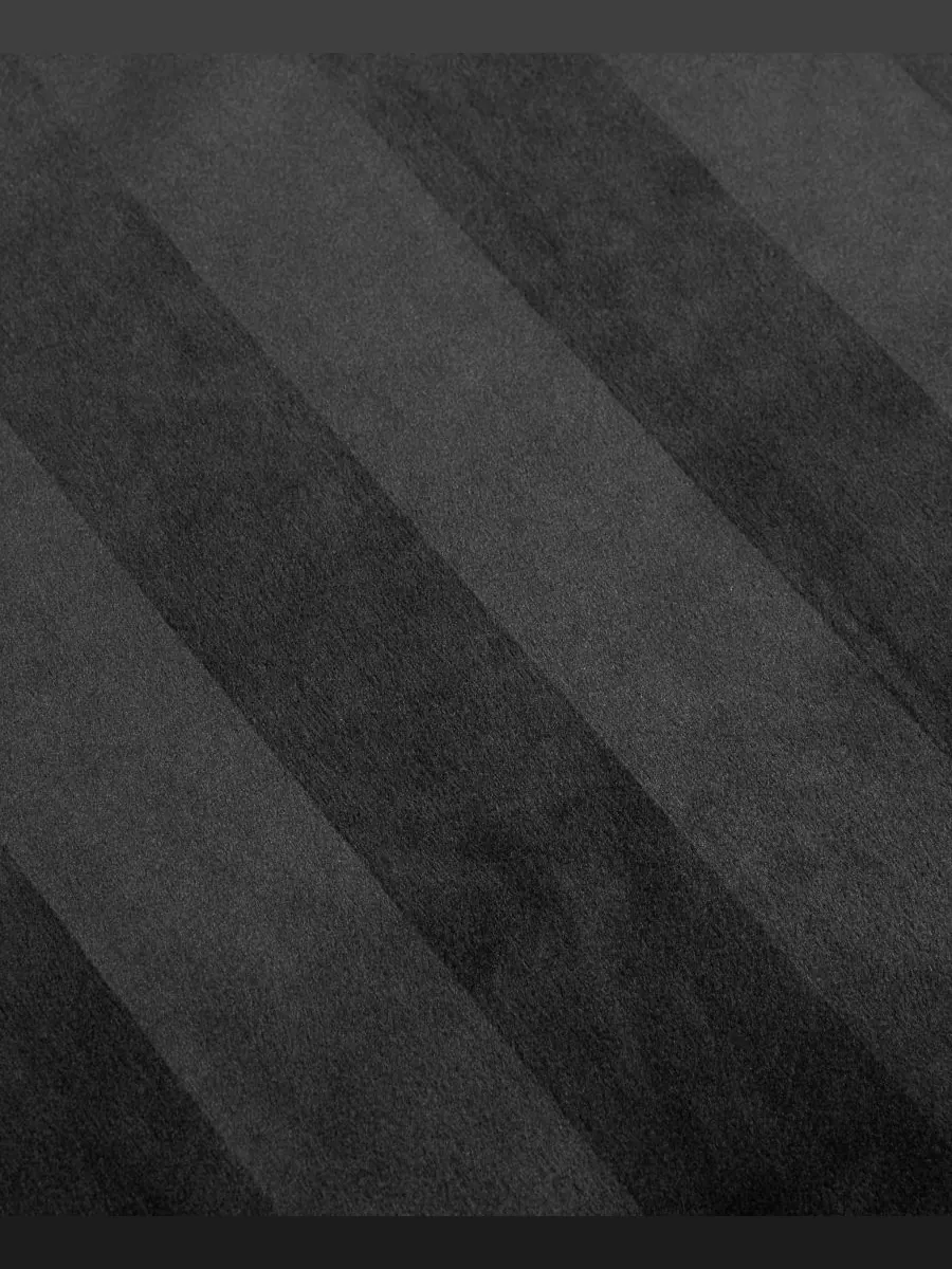 Комплект постельного белья Jenny Velour Striped Jacquard, 2 предмета, размер Twin/Twin XL Juicy — изображение 7 из 10, черный