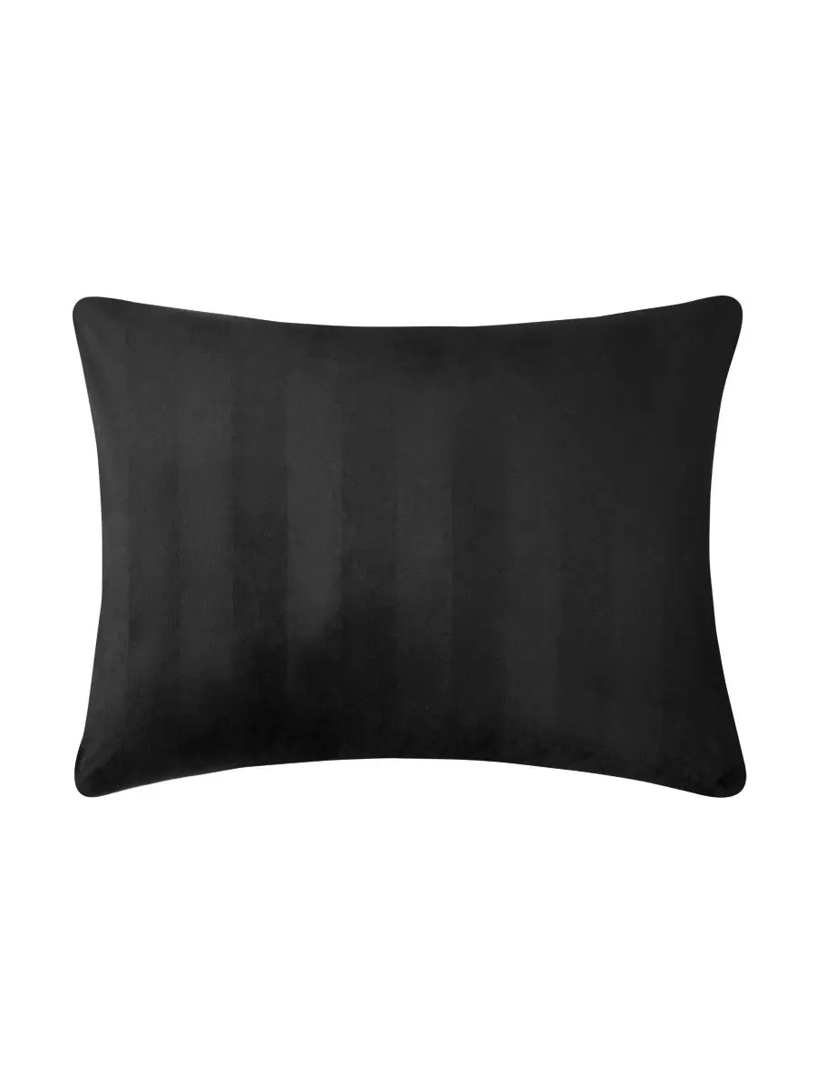 Комплект постельного белья Jenny Velour Striped Jacquard, 2 предмета, размер Twin/Twin XL Juicy — изображение 8 из 10, черный