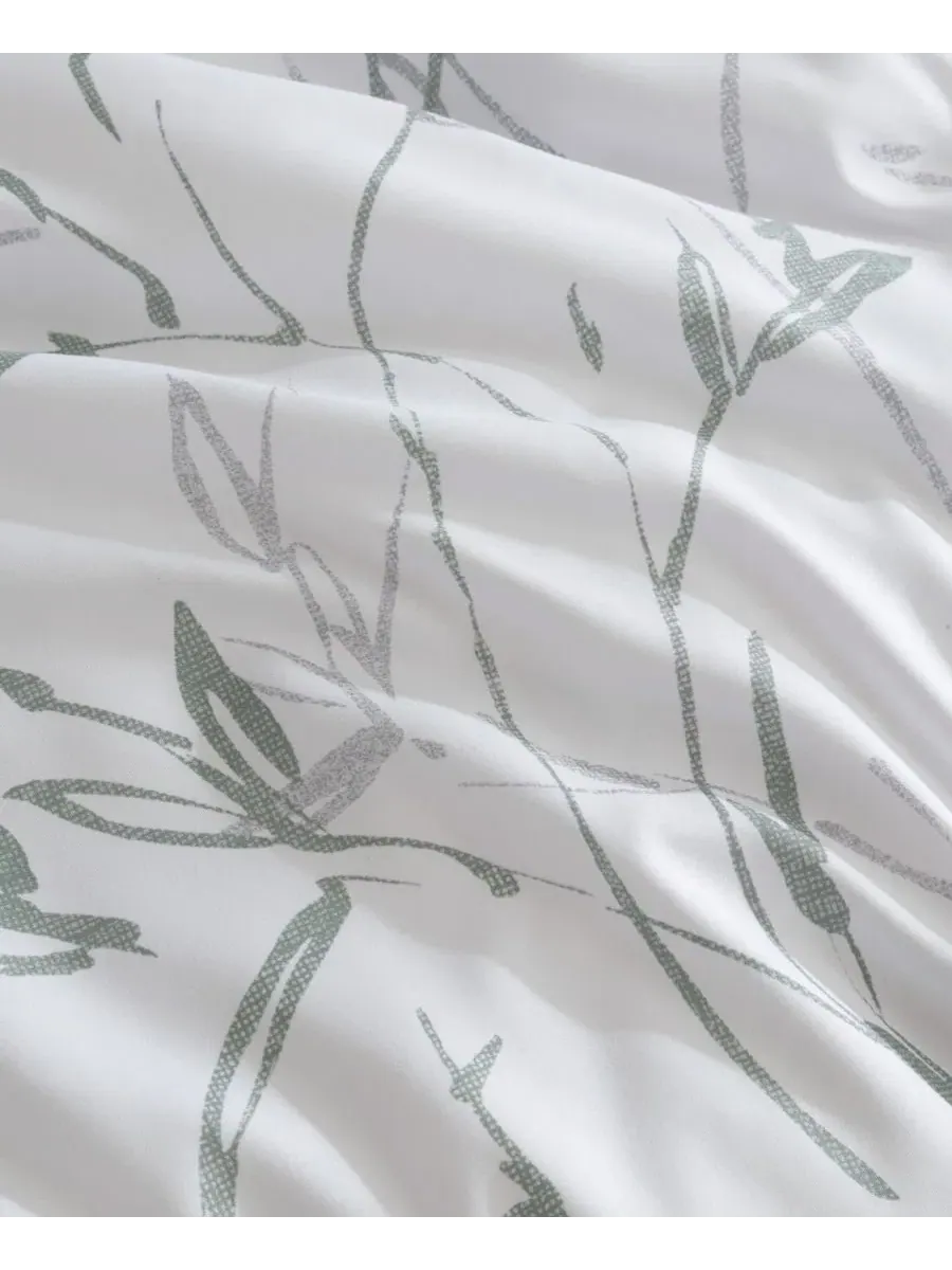 Комплект постельного белья Ink Wash Vine 4-Pc, King Kenneth Cole New York — изображение 9 из 11, зеленый