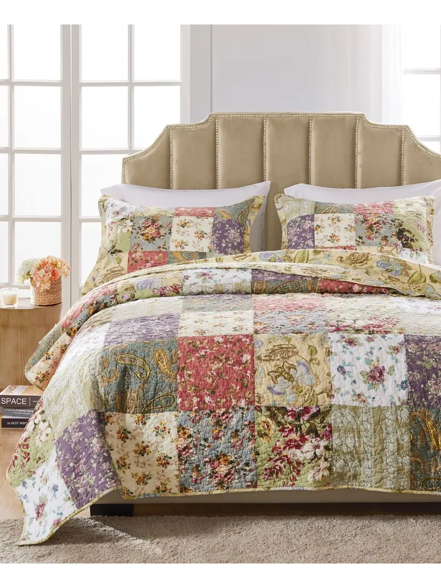 Комплект постельного белья Blooming Prairie из 3 предметов, размер Full/Queen Greenland Home — изображение 1 из 4, мульти