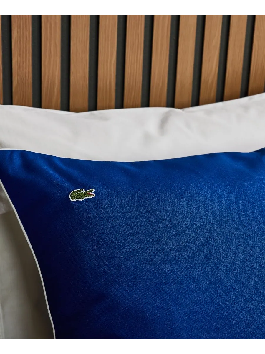 Комплект постельного белья Lacoste Tiebreak Solid из 3 предметов, размер King Lacoste Home — изображение 8 из 9, синий