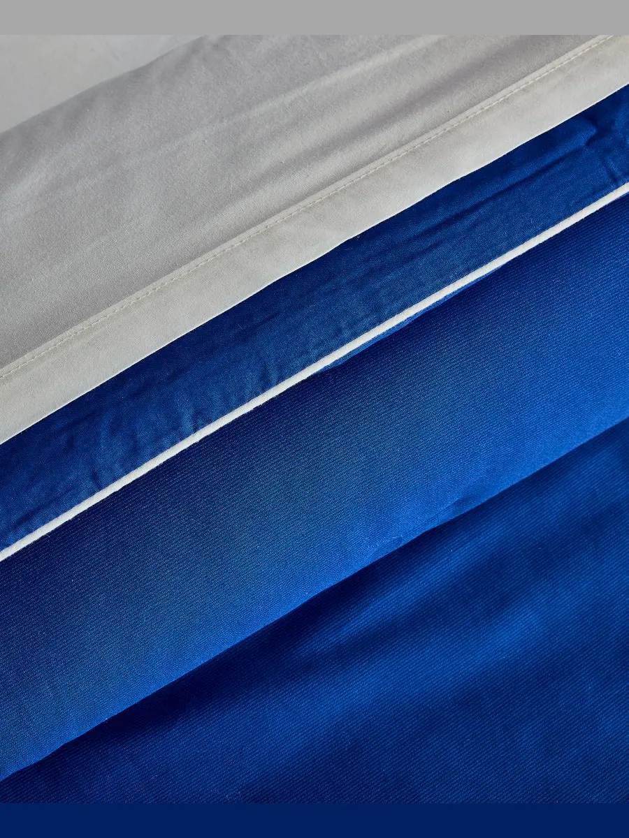 Комплект постельного белья Lacoste Tiebreak Solid из 3 предметов, размер King Lacoste Home — изображение 9 из 9, синий