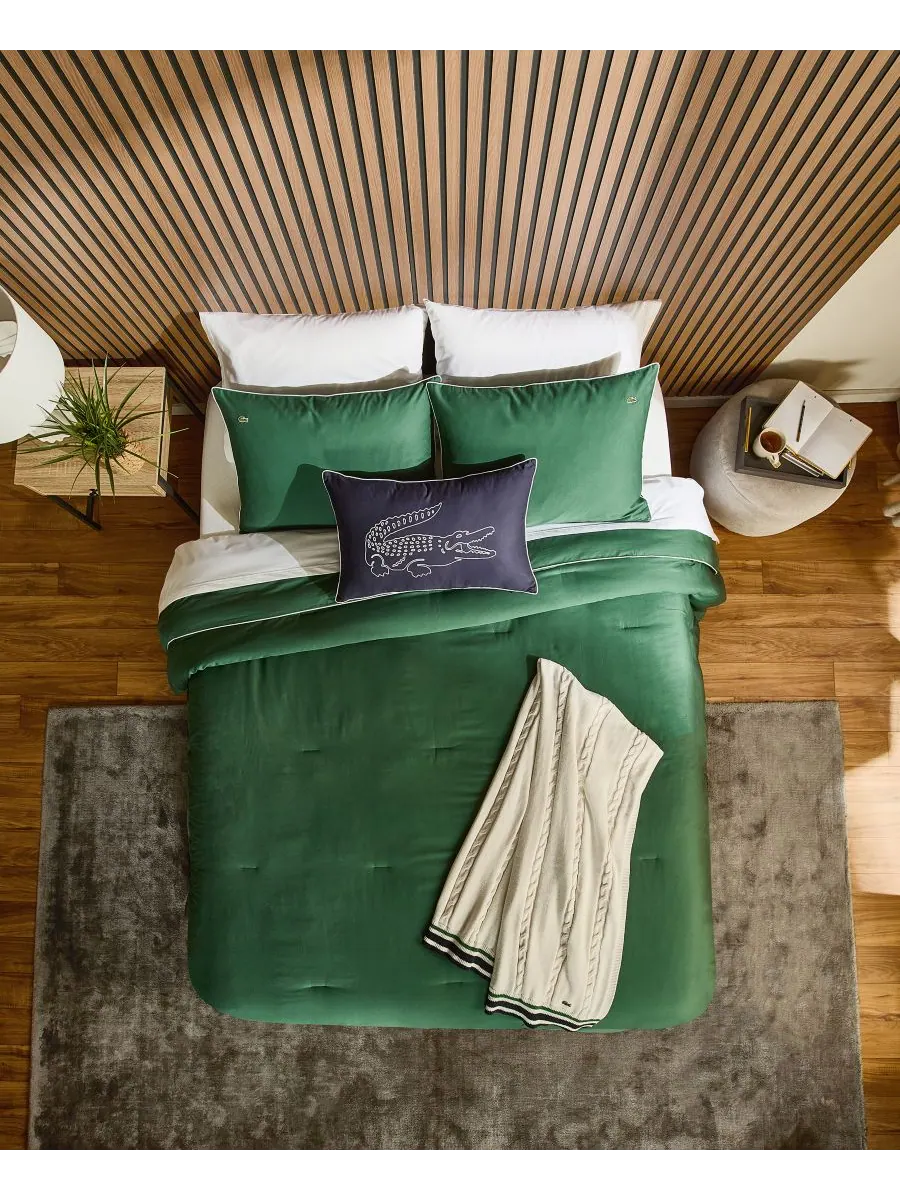 Комплект постельного белья Lacoste Tiebreak Solid из 3 предметов, размер Full/Queen Lacoste Home — изображение 3 из 9