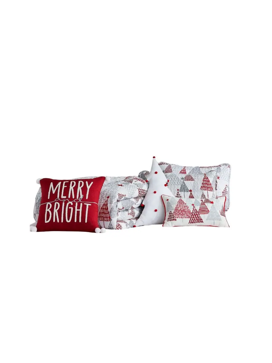 Комплект постельного белья Merry and Bright из 5 предметов, размер Twin/Twin XL Southshore Fine — изображение 2 из 5, белый