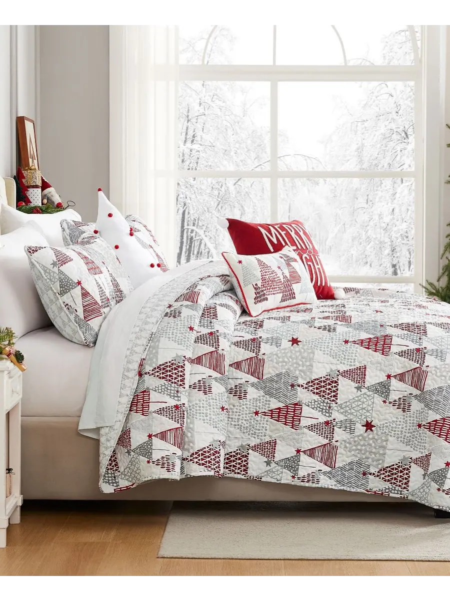 Комплект постельного белья Merry and Bright из 5 предметов, размер Twin/Twin XL Southshore Fine — изображение 4 из 5, белый