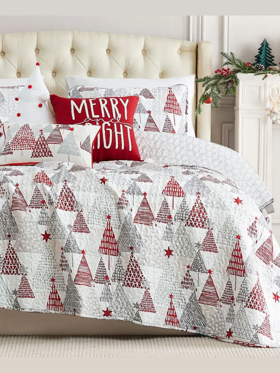 Комплект постельного белья Merry and Bright из 5 предметов, размер Twin/Twin XL Southshore Fine — изображение 5 из 5, белый