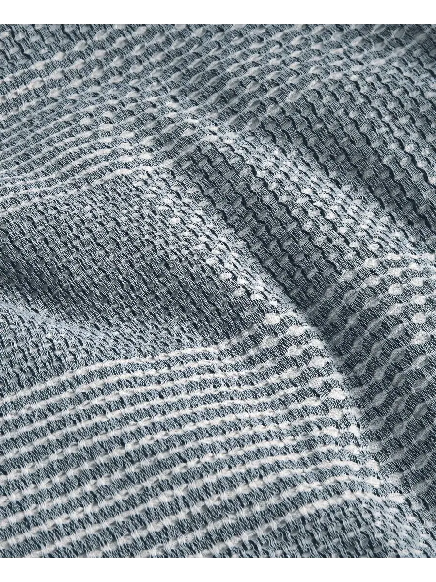 Комплект стеганого одеяла Interlaced Basketweave 3-Piece, Full/Queen Oake — изображение 8 из 10, синий