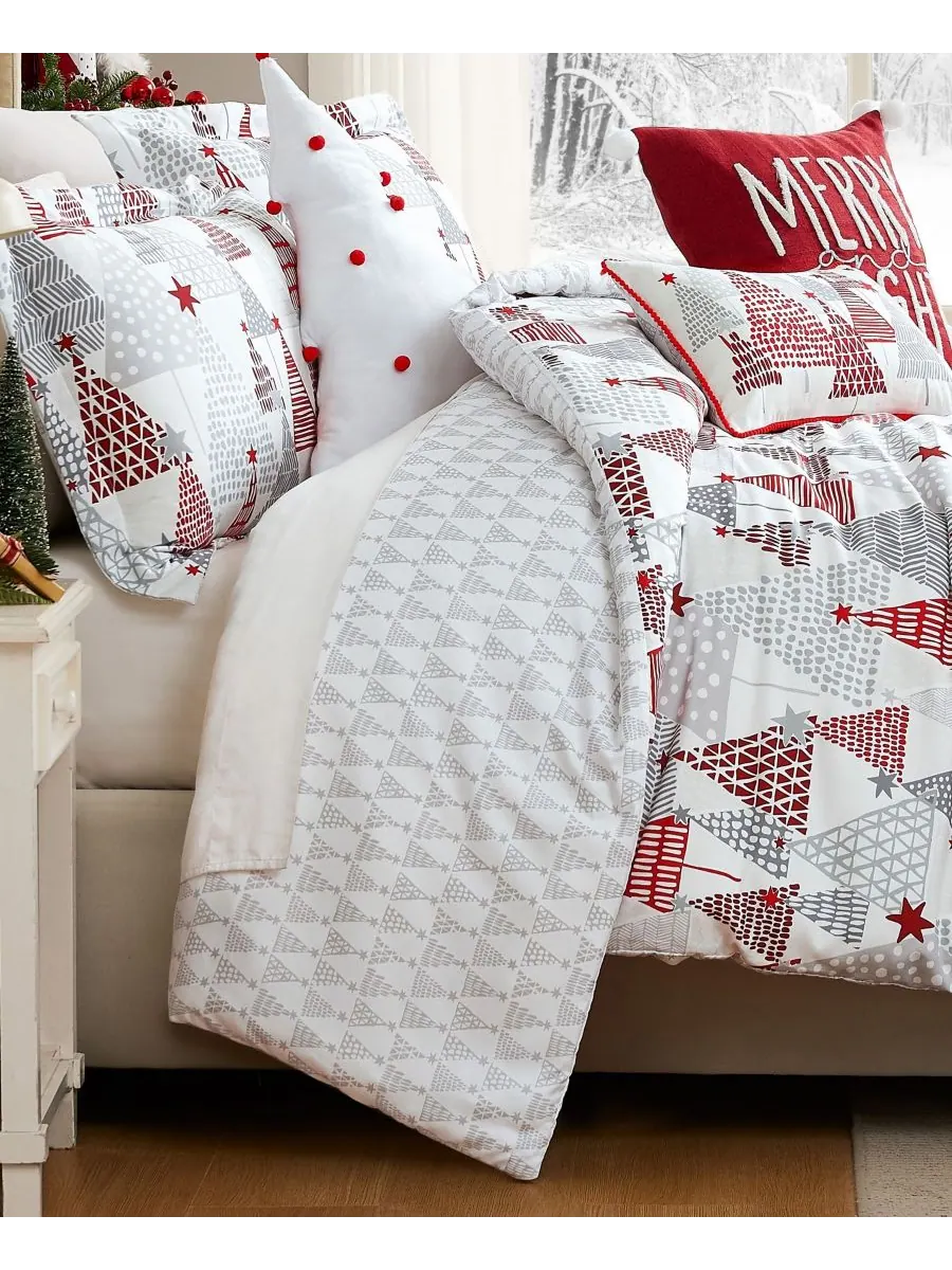 Комплект постельного белья Merry and Bright из 5 предметов, размер Twin/Twin XL Southshore Fine — изображение 3 из 5, белый