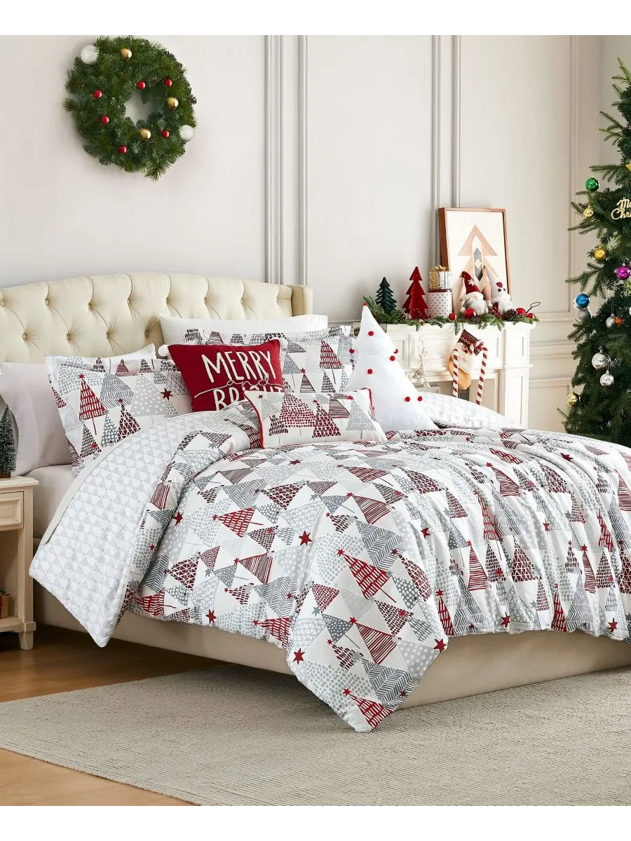 Комплект постельного белья Merry and Bright из 5 предметов, размер Twin/Twin XL Southshore Fine — изображение 5 из 5, белый