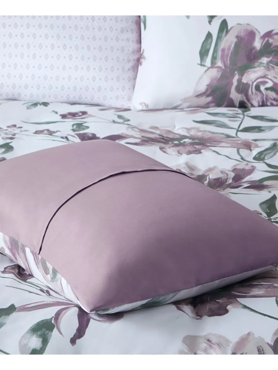 Комплект постельного белья Alice Floral из 7 предметов, размер Queen Madison Park Essentials — изображение 6 из 10, сирень