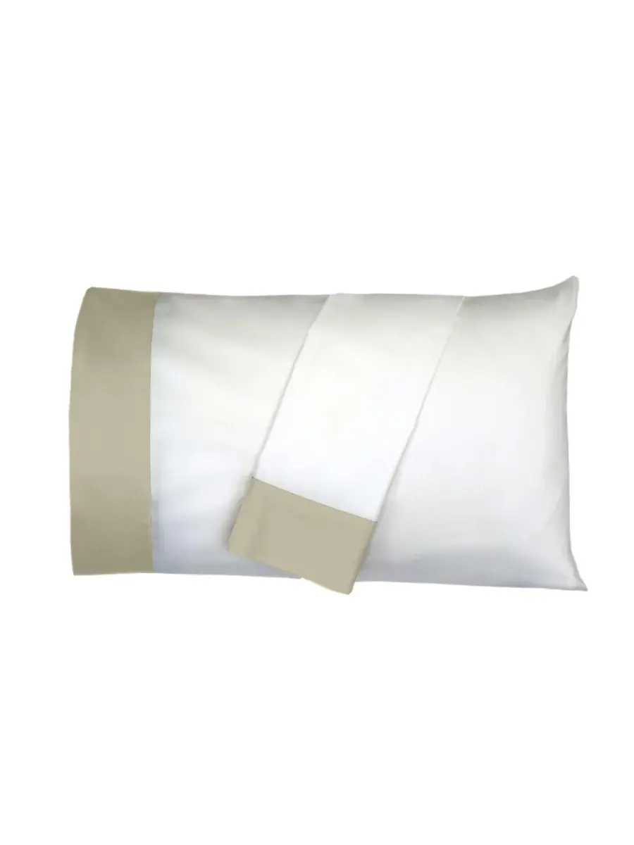 Комплект из двух наволочек из длинноволокнистого хлопка Egyptian Linens, льняной