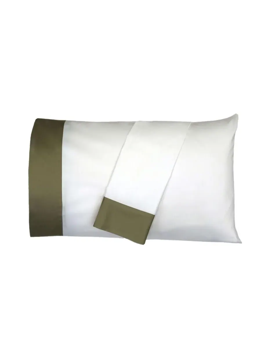 Комплект из двух наволочек из длинноволокнистого хлопка Egyptian Linens, шалфейный