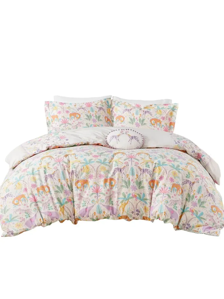 Комплект постельного белья Intelligent Design Lulu Floral, 3 предмета, двусторонний, размер Twin — изображение 9 из 9