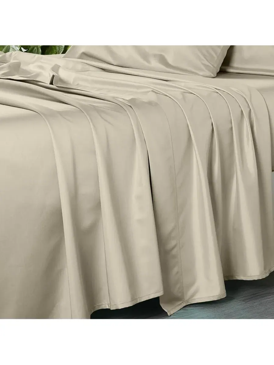 Простыня на резинке Oversized Flat Sheet 1000 TC Egyptian Linens