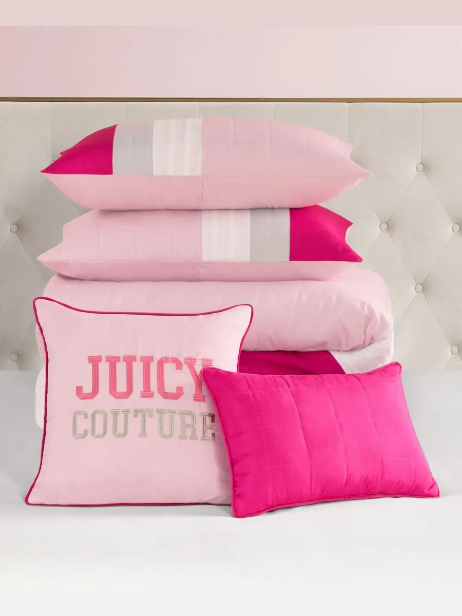 Комплект постельного белья из 5 предметов с полосатым узором, размер Full/Queen Juicy Couture — изображение 2 из 7