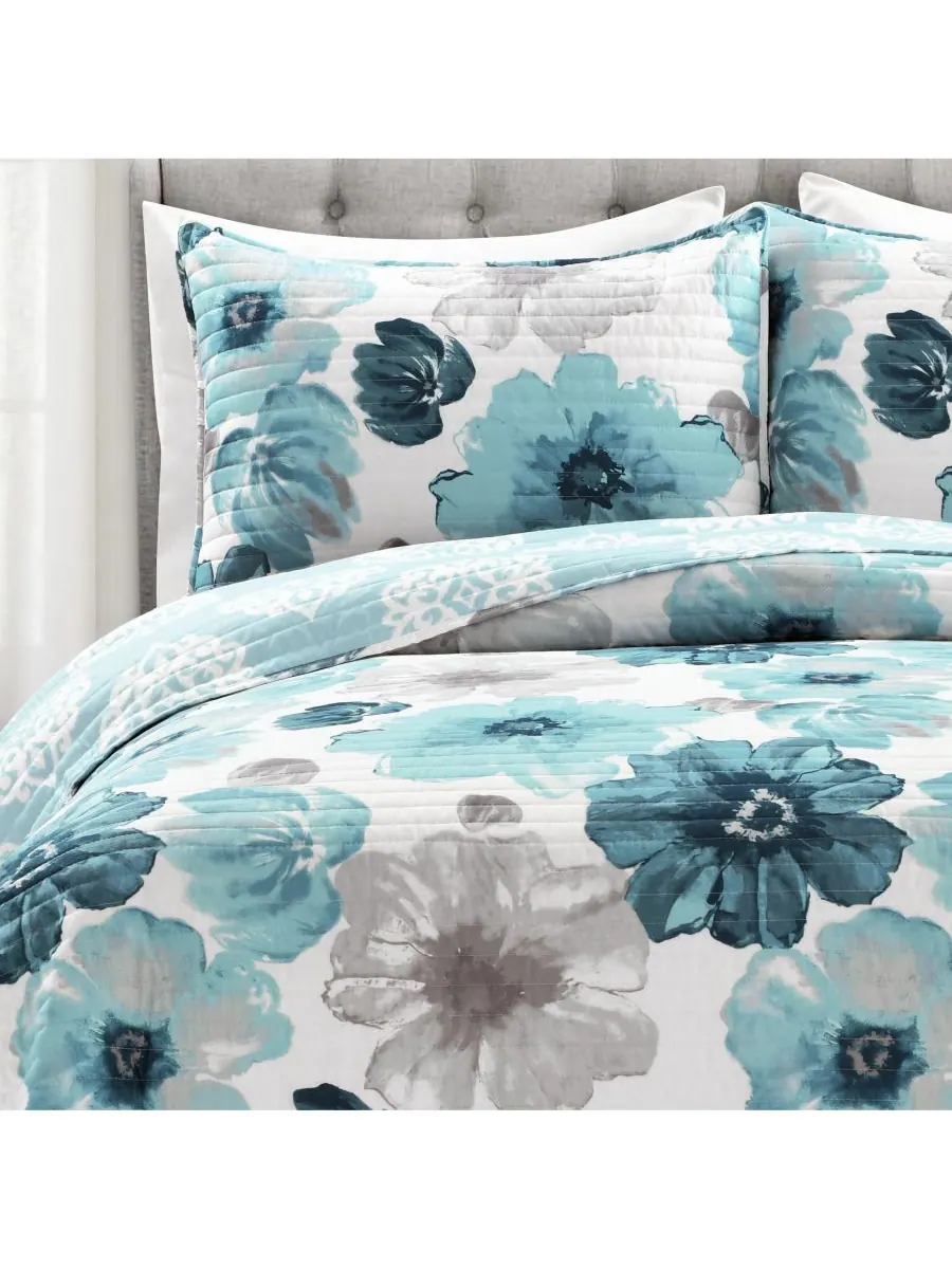 Комплект постельного белья leah из 3 предметов, размер full/queen Lush Décor — изображение 6 из 9, синий