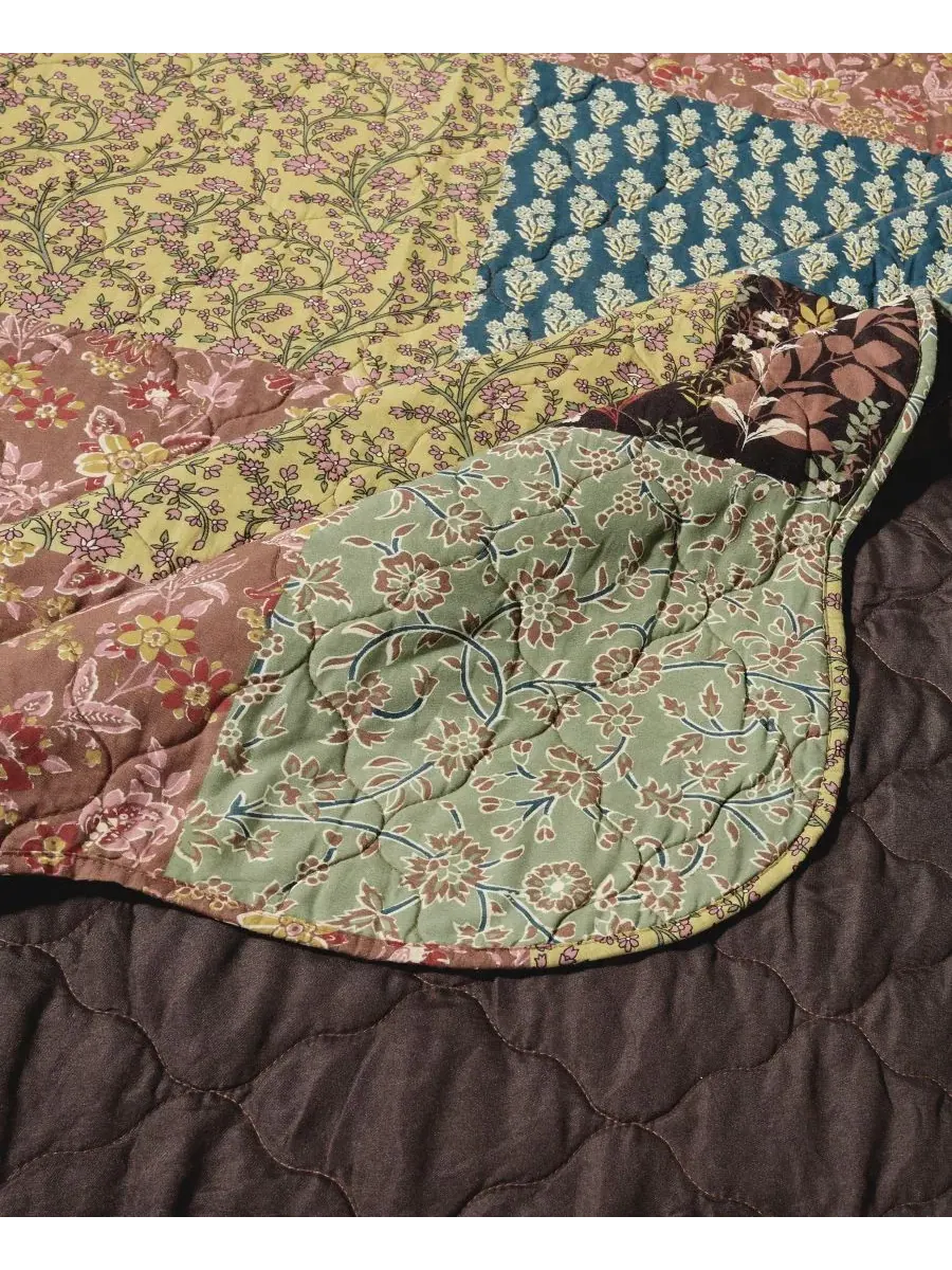 Комплект стеганого одеяла Hazel Reversible 2-Piece Quilt Set, Twin Greenland Home Fashions — изображение 5 из 5, мульти