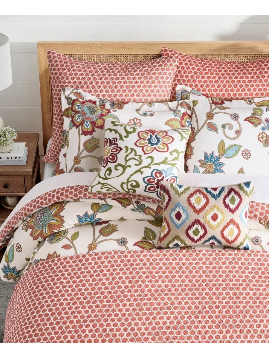 Комплект пододеяльника Clementine Reversible 3-Piece Duvet Cover Set Levtex Home — изображение 2 из 5, мульти