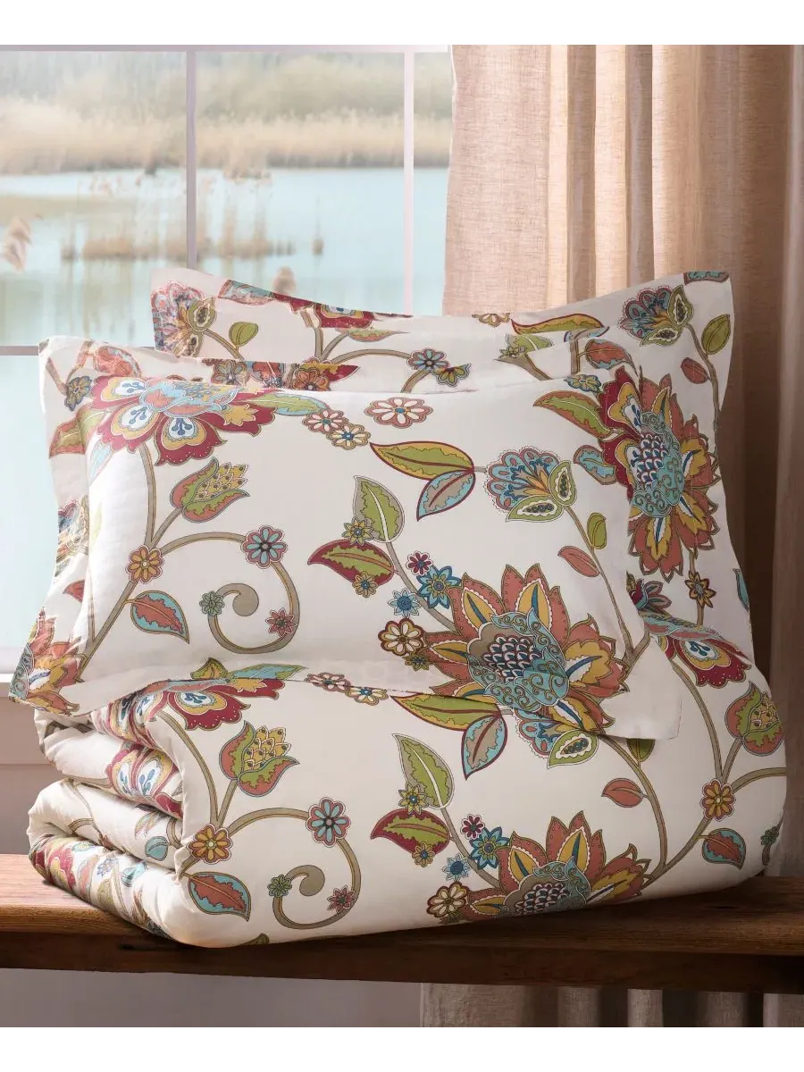 Комплект пододеяльника Clementine Reversible 3-Piece Duvet Cover Set Levtex Home — изображение 5 из 5, мульти