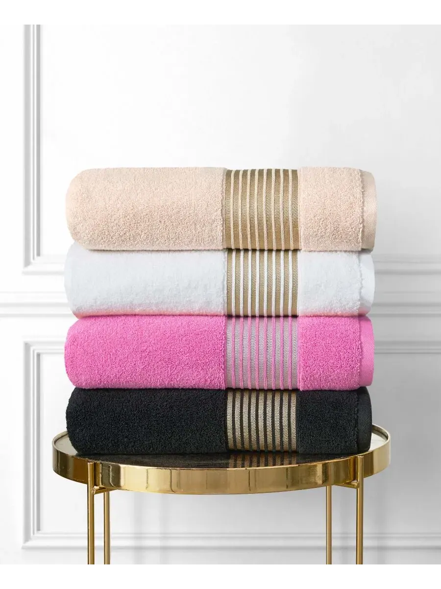 Комплект банных полотенец Melissa Cotton, 6 предметов Juicy Couture — изображение 7 из 7, розовый
