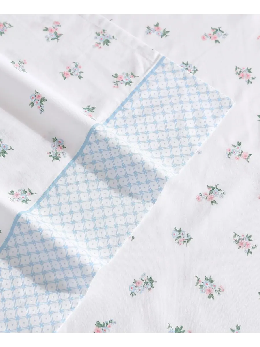 Комплект постельного белья из хлопкового перкаля, 3 предмета, размер Twin Laura Ashley, цвет — изображение 4 из 8