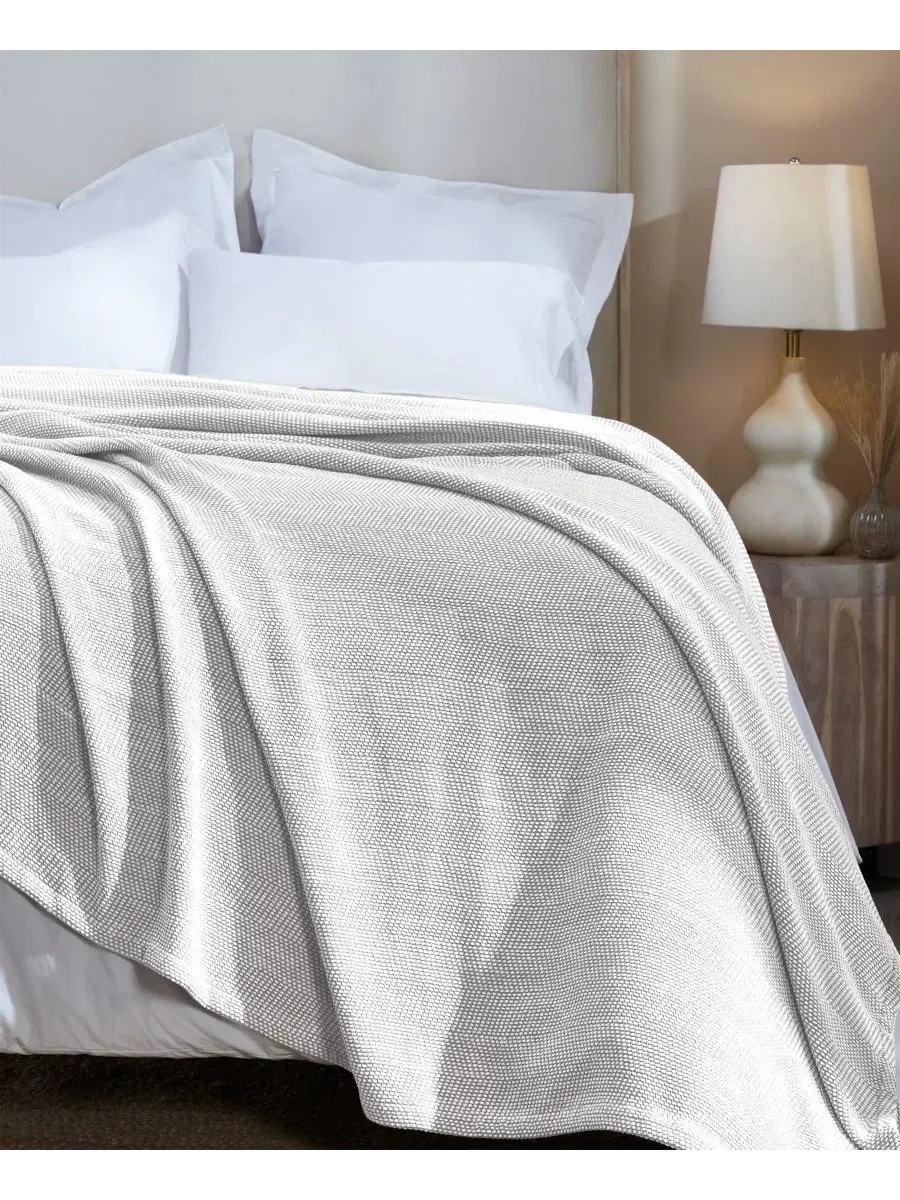 Хлопковое одеяло Chevron All Season Comfort Superior — изображение 2 из 8, серый