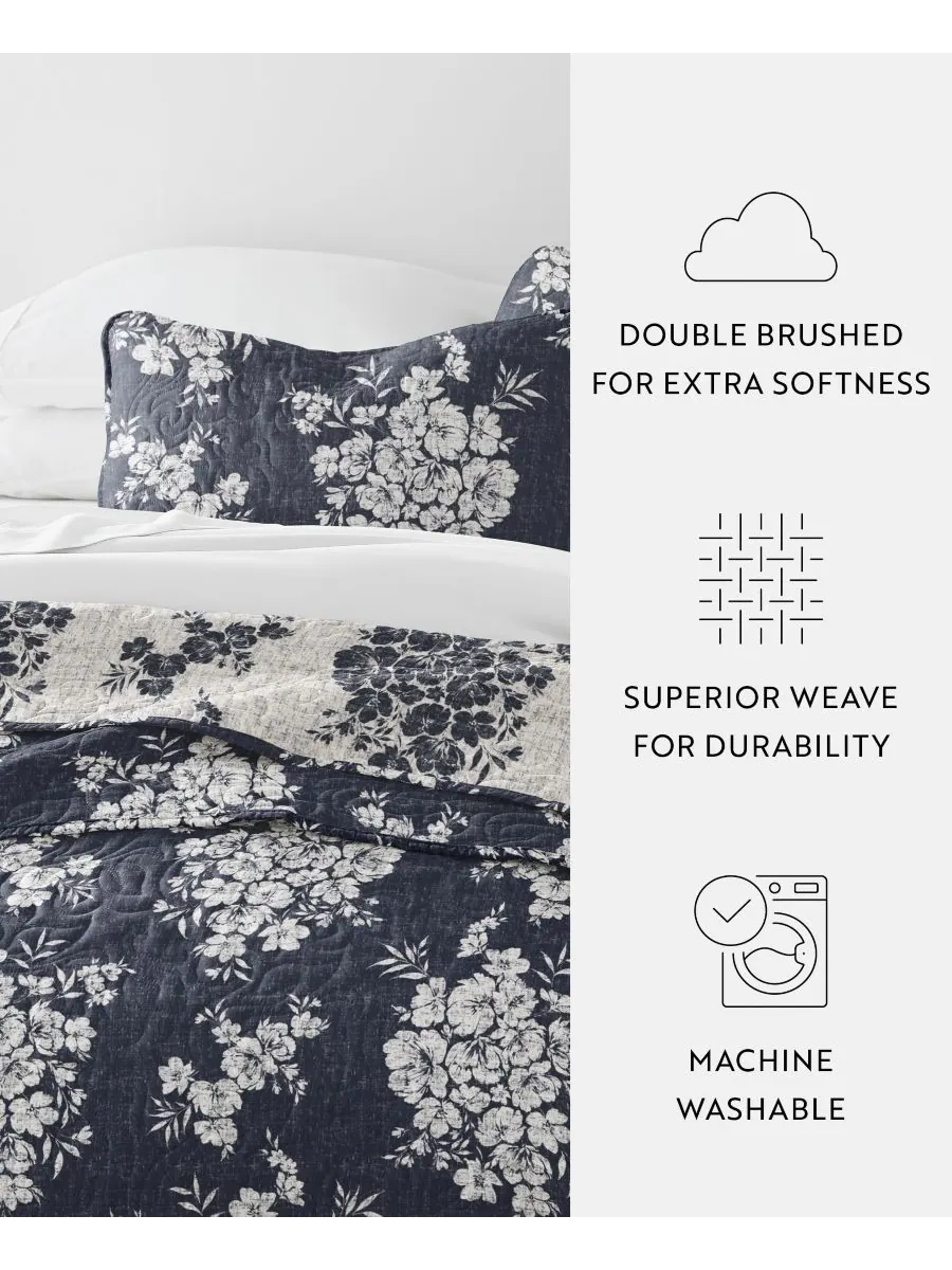 Двусторонний комплект постельного белья Distressed Bouquet из 2 предметов, размер Twin/Twin XL — изображение 5 из 10