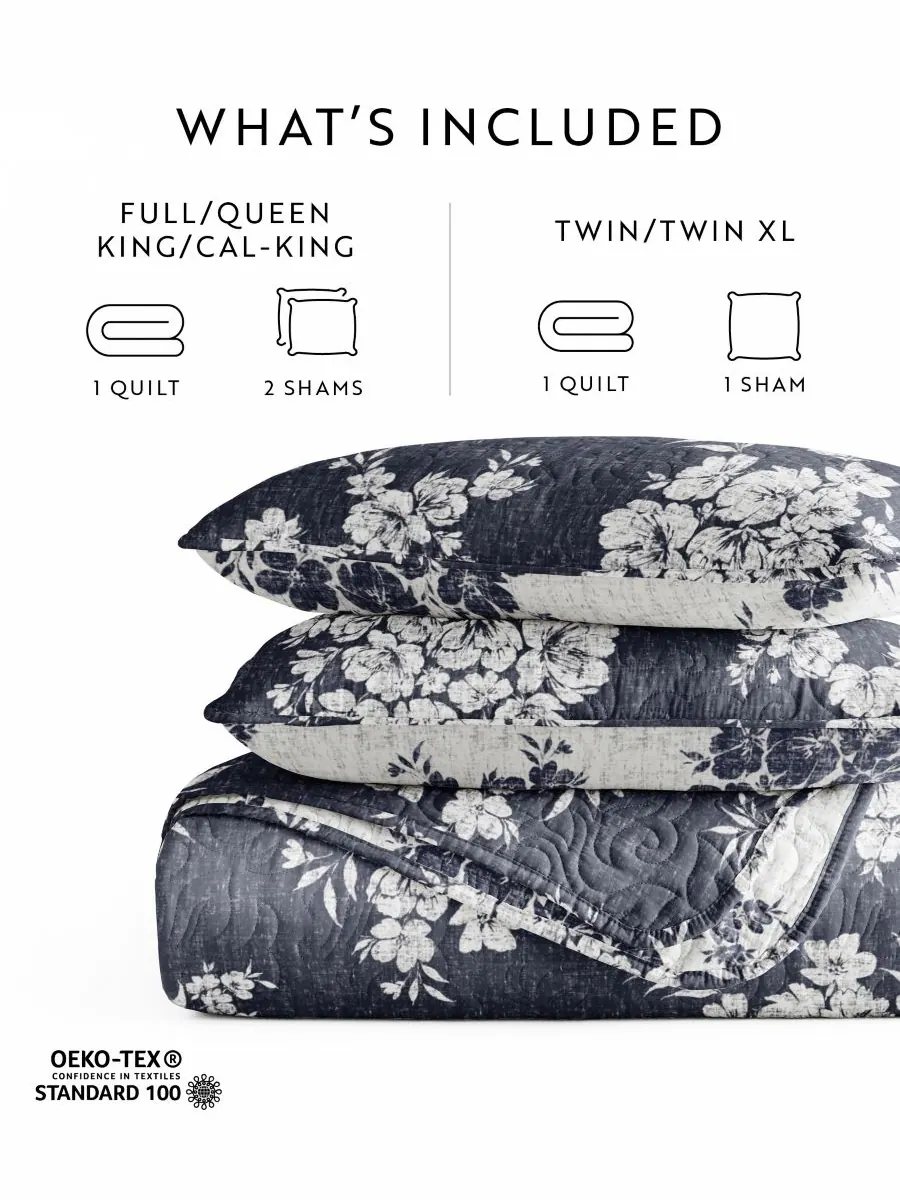 Двусторонний комплект постельного белья Distressed Bouquet из 2 предметов, размер Twin/Twin XL — изображение 7 из 10