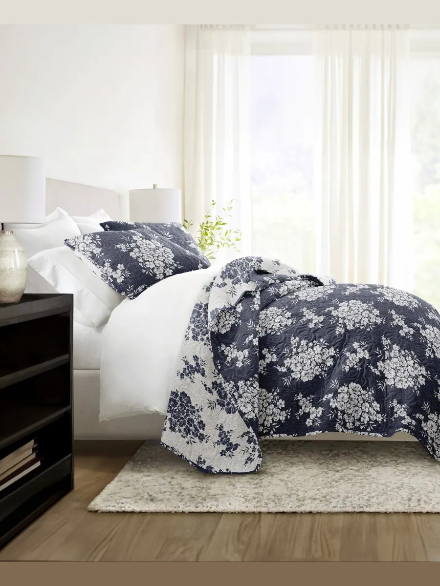 Двусторонний комплект постельного белья Distressed Bouquet из 2 предметов, размер Twin/Twin XL — изображение 8 из 10