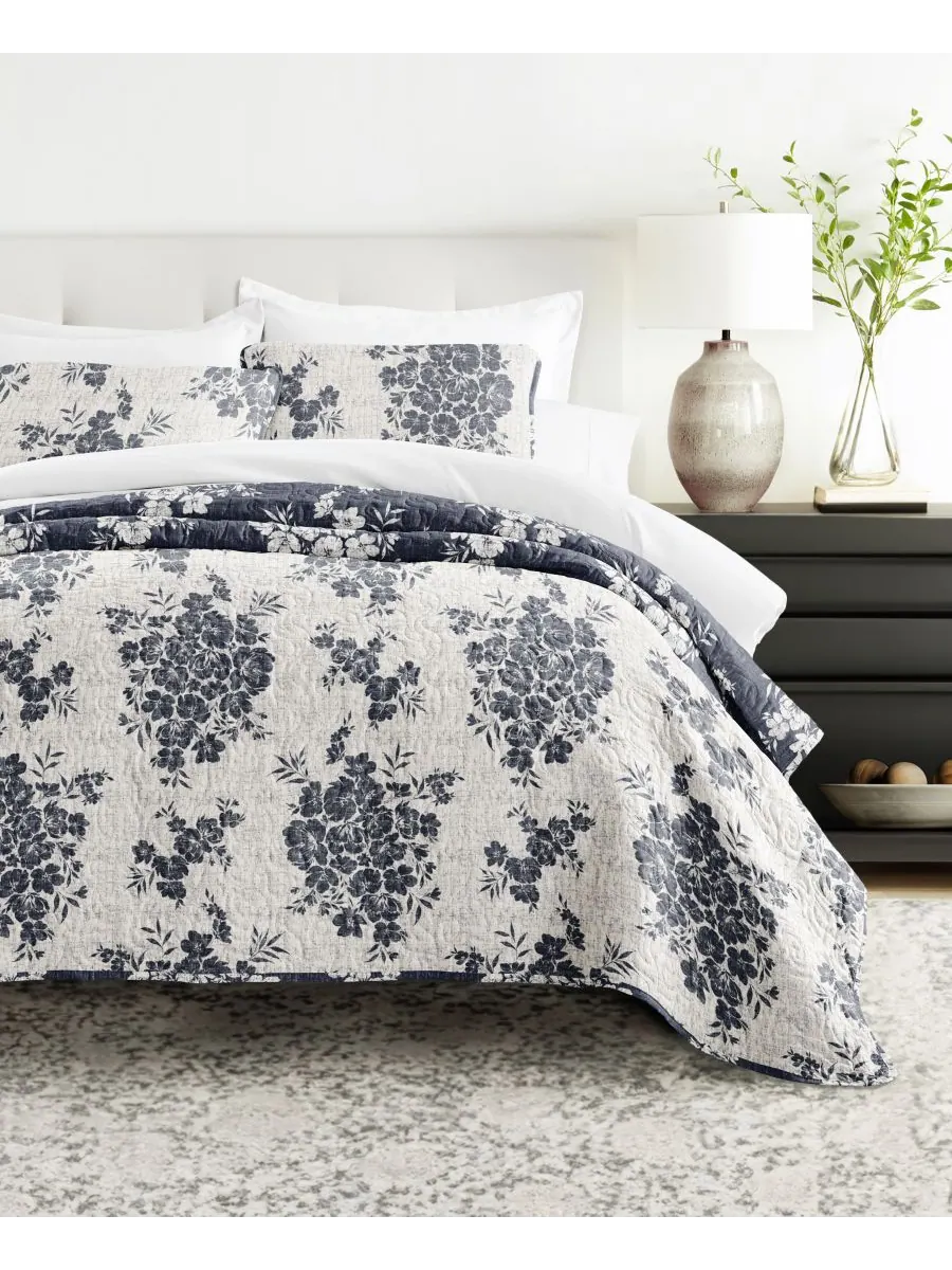 Двусторонний комплект постельного белья Distressed Bouquet из 2 предметов, размер Twin/Twin XL — изображение 9 из 10