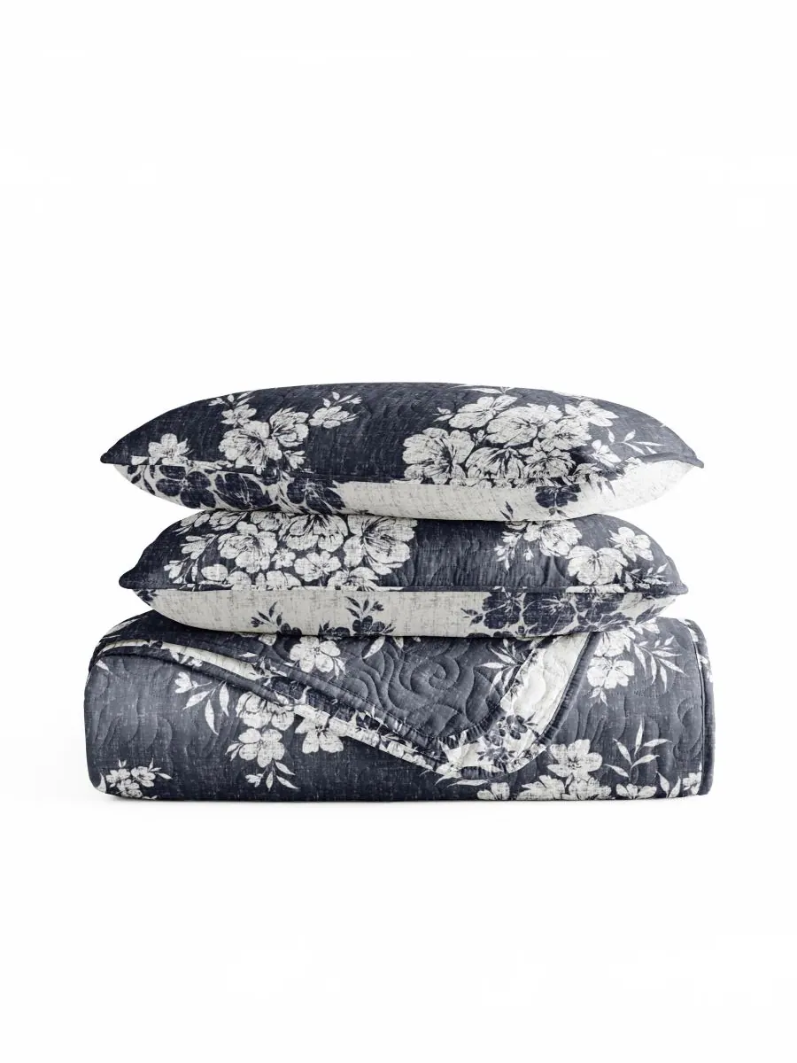 Двусторонний комплект постельного белья Distressed Bouquet из 2 предметов, размер Twin/Twin XL — изображение 10 из 10