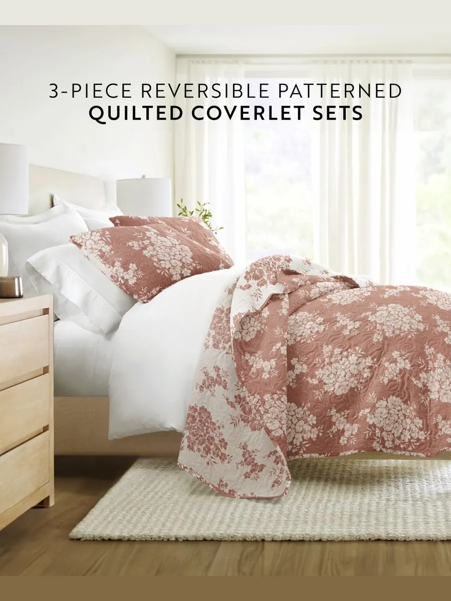 Двусторонний комплект постельного белья Distressed Bouquet из 2 предметов, размер Twin/Twin XL — изображение 2 из 10
