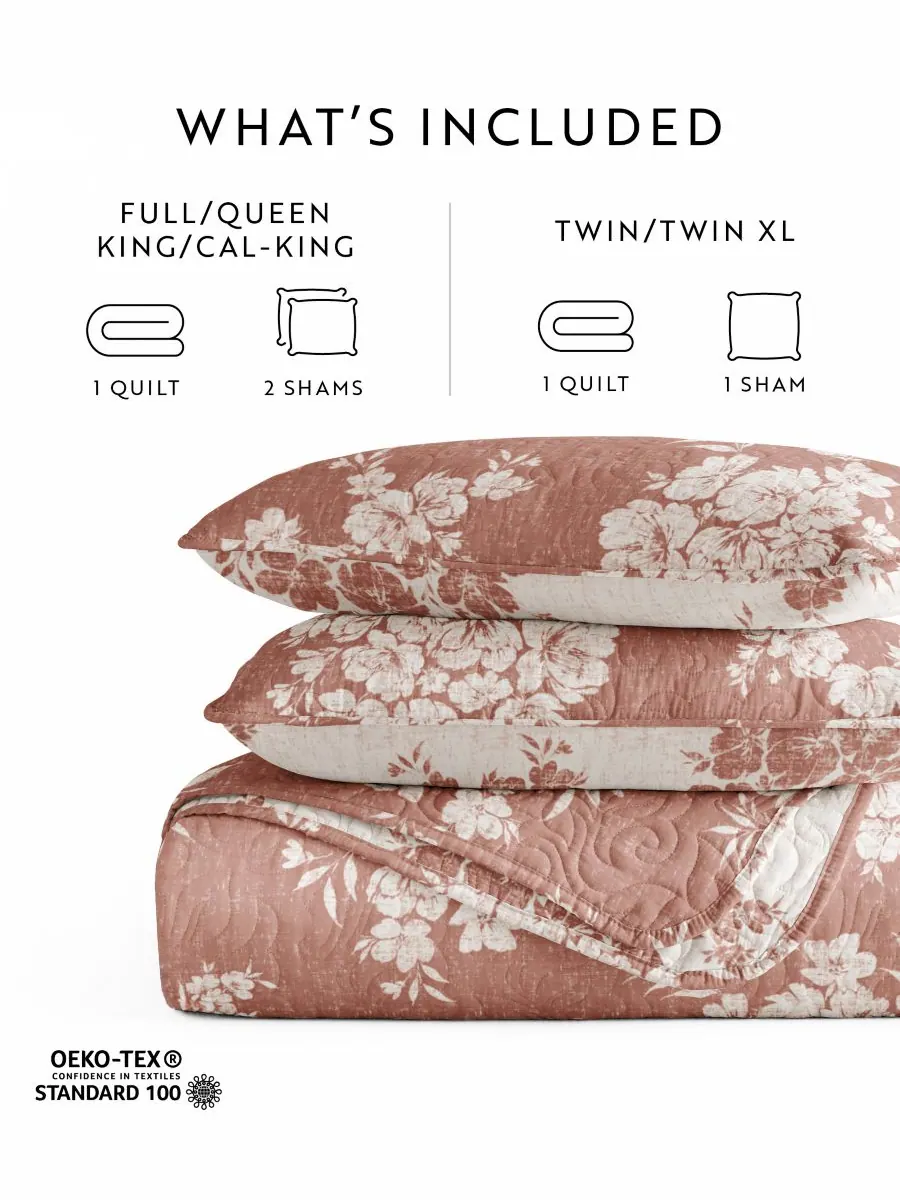 Двусторонний комплект постельного белья Distressed Bouquet из 2 предметов, размер Twin/Twin XL — изображение 7 из 10