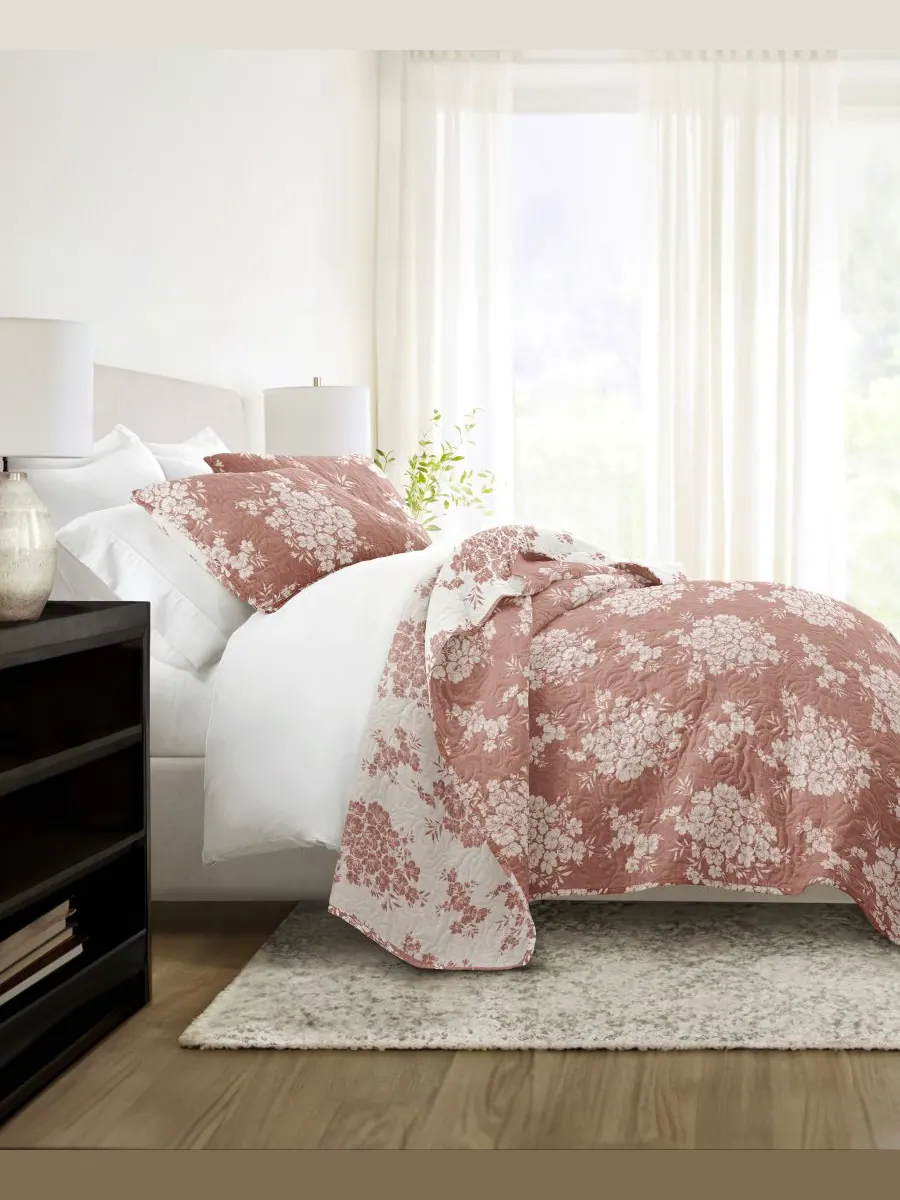 Двусторонний комплект постельного белья Distressed Bouquet из 2 предметов, размер Twin/Twin XL — изображение 8 из 10