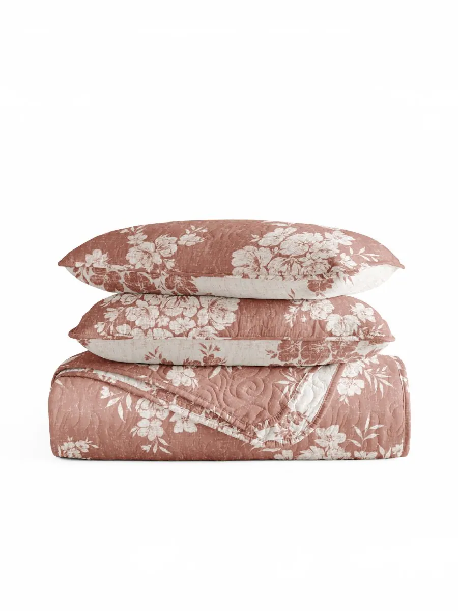 Двусторонний комплект постельного белья Distressed Bouquet из 2 предметов, размер Twin/Twin XL — изображение 10 из 10