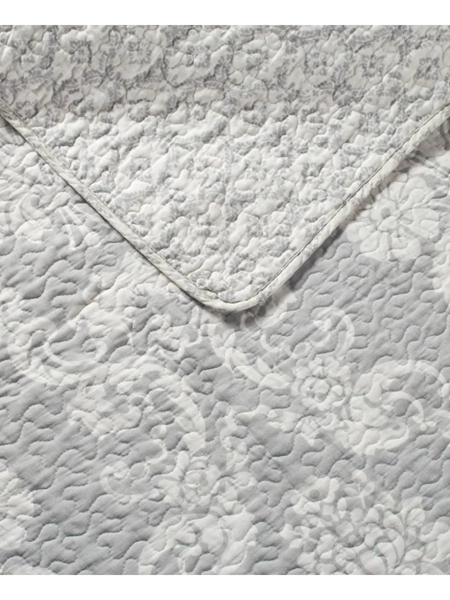 Комплект постельного белья Venetia Cotton, 3 предмета, двусторонний, размер King Laura Ashley — изображение 8 из 10, серый