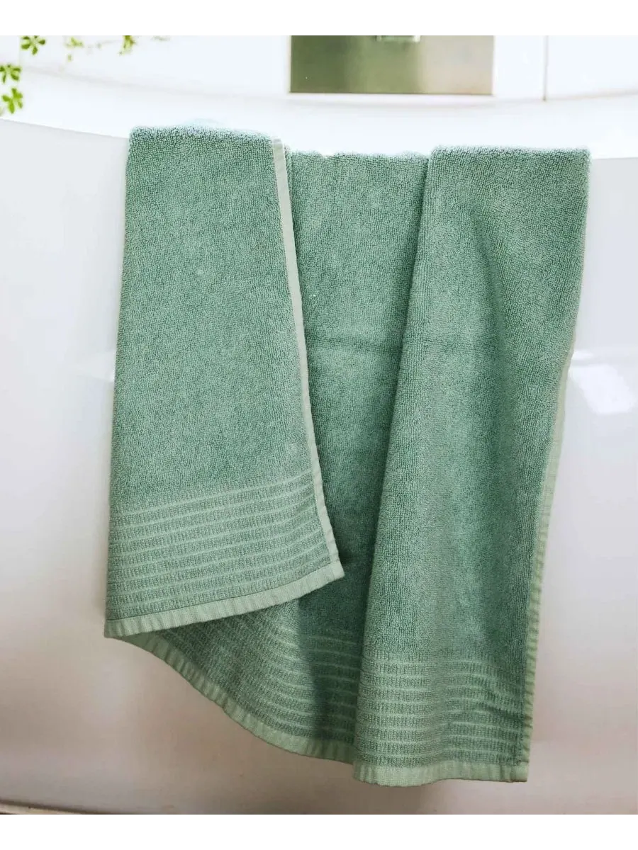 Банное полотенце из вискозы с бамбуком, 76 x 137 см, с хлопком BedVoyage, Seaglass — изображение 2 из 6