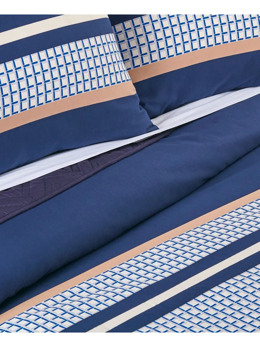 Комплект постельного белья micro logo из 2 предметов, размер twin. Lacoste Home — изображение 4 из 5, темно-синий