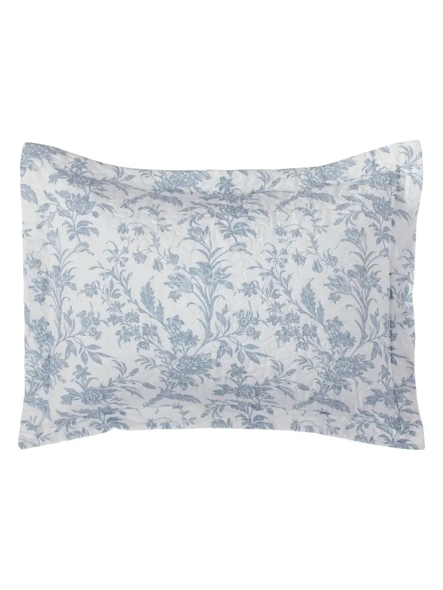 Комплект постельного белья Amberley Cotton, двусторонний, 3 предмета, размер Twin Laura Ashley — изображение 5 из 10, синий
