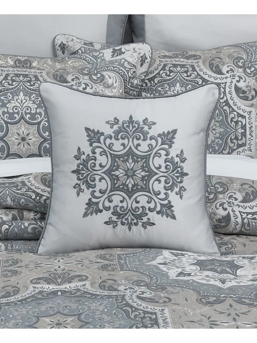 Комплекты постельного белья Lisbon Woven Damask Royal Court, светло-серый, размер 18" x 18" — изображение 2 из 4
