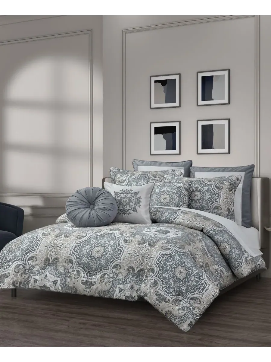 Комплекты постельного белья Lisbon Woven Damask Royal Court, светло-серый, размер 18" x 18" — изображение 4 из 4