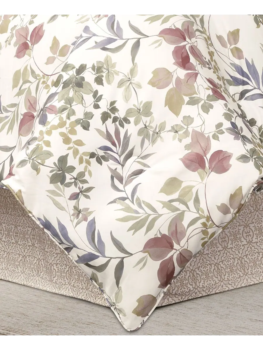 Комплект постельного белья Rosewood Botanical Leaf из 4 предметов, размер Full Royal Court — изображение 4 из 5, розовый